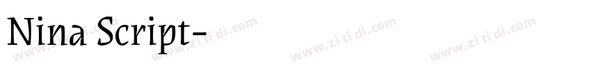 Nina Script字体转换